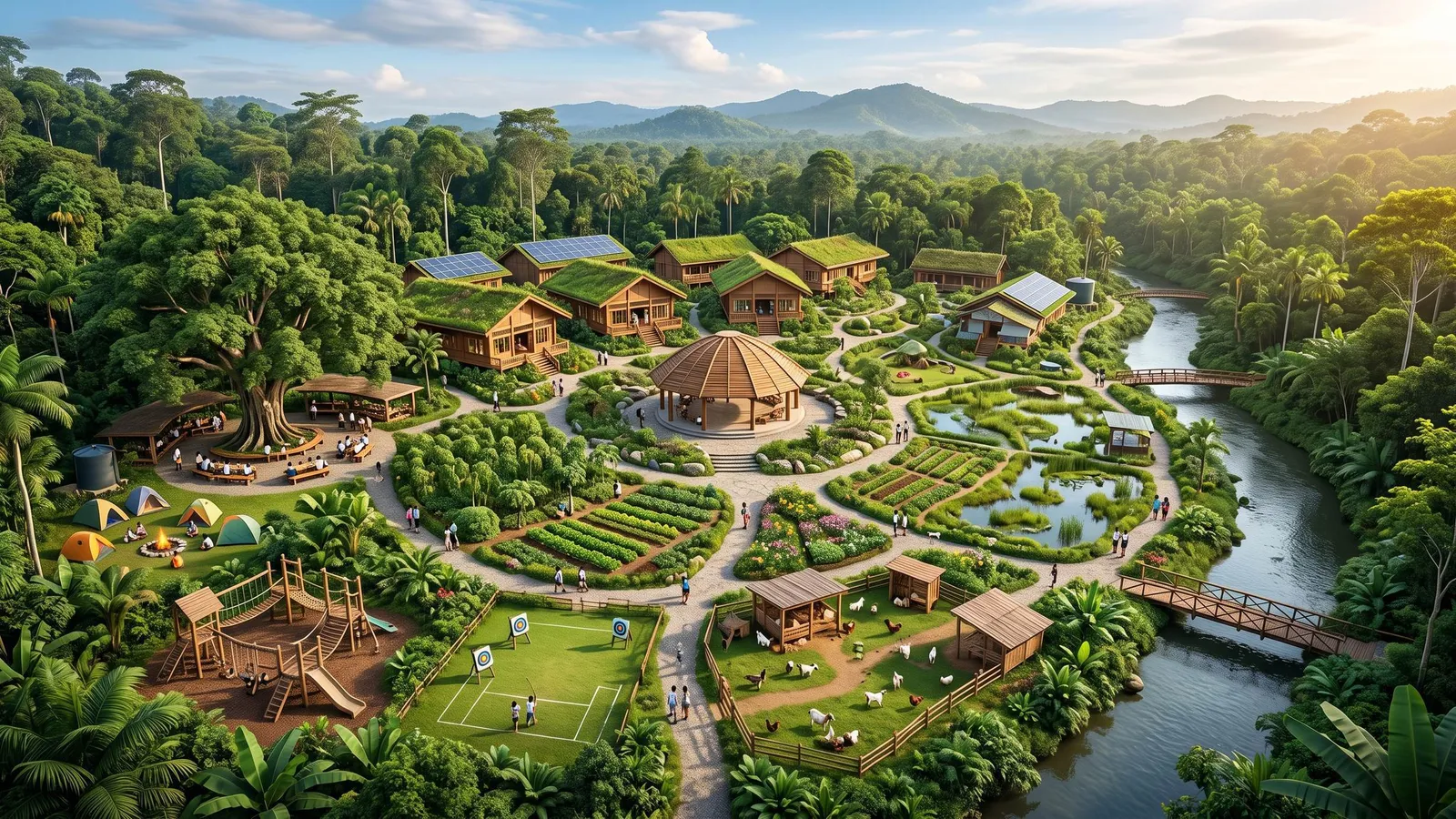 Gambaran udara SAI Meruyung Living Earth Campus