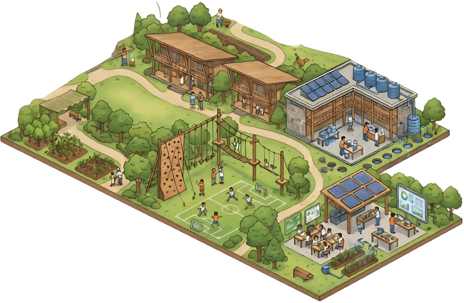 Masterplan isometrik Living Earth Campus