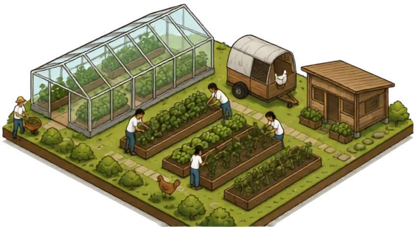 Ilustrasi Food Security Garden